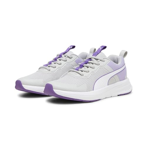 Puma Evolve Run Mesh Jr, Zapatillas, Ash Gray White, 38 Eu