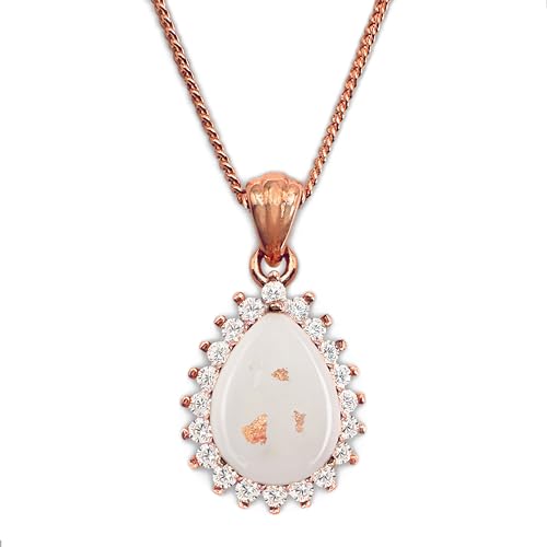 Milky Treasures Teardrop Necklace DIY Breastmilk Jewelry Making Kit | Rose Gold Plated 925 Sterling Silver Pendant | Breastfeeding Keepsake | New Mom Gifts | Baby Shower | Lactation (Full Kit)