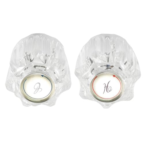 キャンピングカーバスルーム蛇口ノブ交換セットアクリル2ピースアクセサリーキャンピングカーの温水制御用シンク蛇口交換