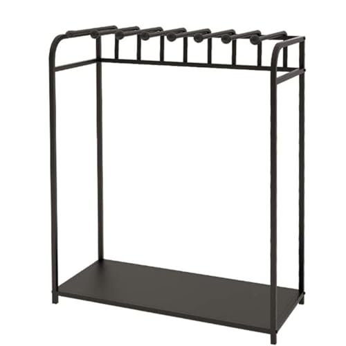 Expositor de telas negro de acero resistente de 80x50 cm 2