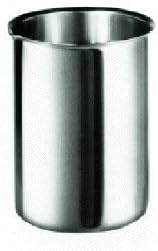 Polar Ware 125B Stainless Steel Griffin Style Beaker, 125 mL Capacity, 2-1/8" OD x 2-5/8" H