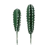 Coshar 2Pcs Fake Cactus Plant Artificial Cactus Plant Home Decoration Fake Succulents Plants Flower