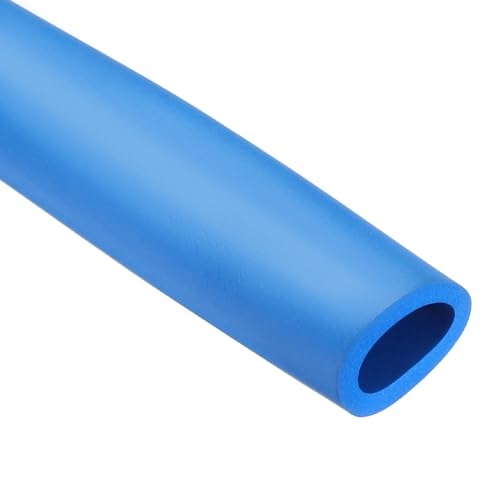 Rebower 7/8" ID Pipe Insulation Tubing 3/16" Thick Heat Preservation Foam Tube, [for Plumbing Freeze Protection Exercise Handle] - 1-1/4" OD/3ft/Blue(22x32mm)