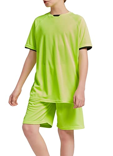 Image of DANI CHINS Boys Loose Athletic Short-Sleeve Shirt and Active Mesh Shorts Set