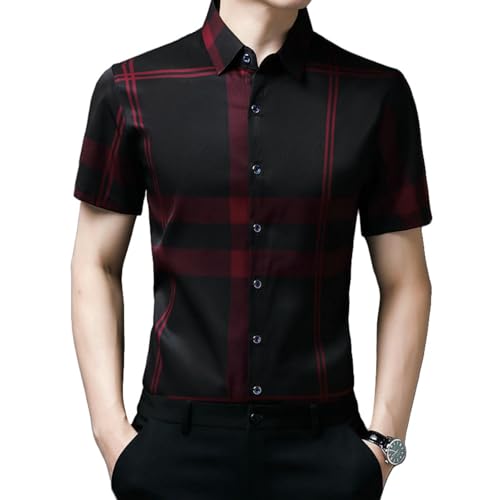 Chemise rayée boutonnée pour homme idéale pour les soirées d'été