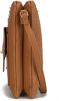 MKF Crossbody Bag For Women – Vegan PU Leather Messenger Purse With Adjustable Strap & Multiple Pockets - View #4