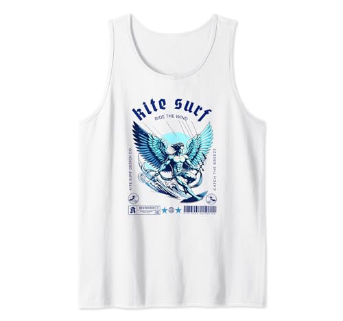 Kite Surf Ride the Wind - Kite Surfing Angel Camiseta sin Mangas