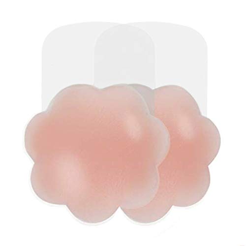 Breast Lift Tape Bra, Advanced Strapless Nippleless Cover Silicone Breast Petal Pink