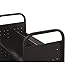 Hirsh Rolling Library or Home Office Double-Sided Sloped Shelves Book Cart with Lockable Wheels in Black