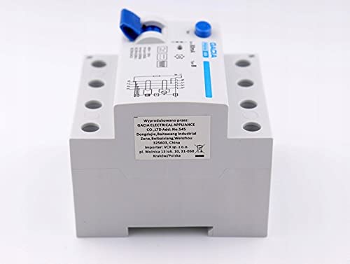 Gacia - Fehlerstromschutzschalter - für Den Leistungselektronikwandler - Sicherung der Elektrischen Installation - PR8HM - Typ B - 40A - 100mA - 10kA
