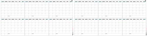 Jjh Planners - Laminated Blank - 48" X 48" - Jumbo - Erasable 12 Month Horizontal Or Vertical Wall Planner (12M-48X48) #TOP2