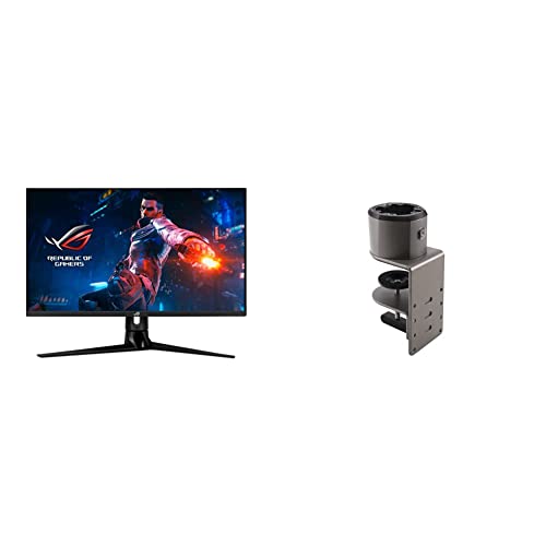 Asus Rog Swift Pg32Uqr 32” 4K Hdr 144Hz Dsc Hdmi 2.1 Gaming Monitor - Uhd, Ips, 1Ms & Rog Monitor Desk Mount Kit Acl01 Supports Most 24” To 49” Pg And Xg Series Model #TOP29