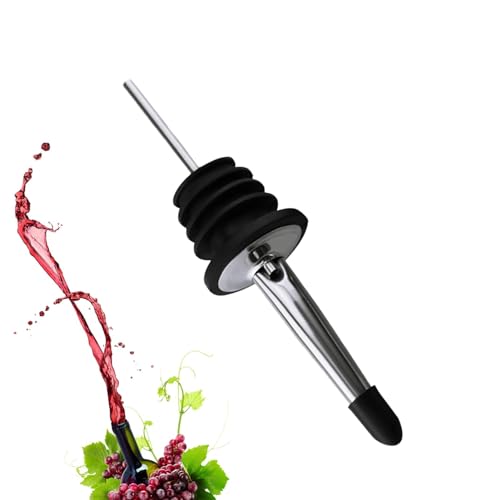 Boquilla de aceite de oliva, boquilla de vertido de aceite, vertedor de botellas de acero inoxidable, vertedor de botellas de barman para vino, botellas de acero inoxidable, dispensador de aceite,