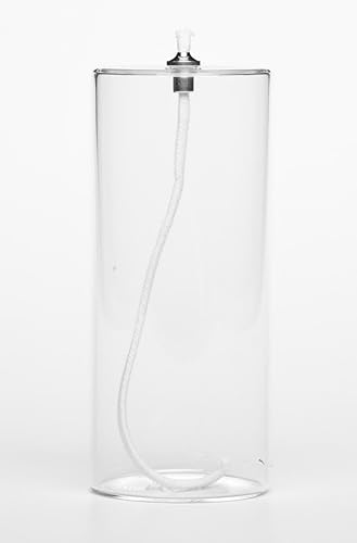 Firefly velas rellenables de aceite 4 5 6 pulgadas Vidrio Transparente 6 - pulgadas