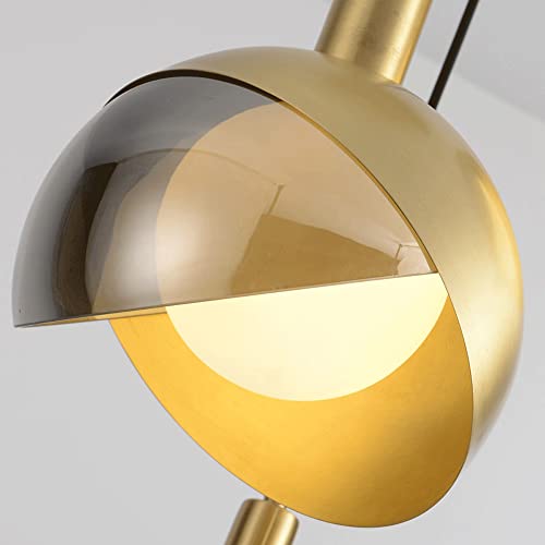 Lámpara de araña dorada ajustable para iluminar con elegancia tu comedor o isla de cocina 7