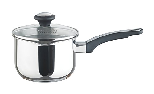 Prestige Cazo, Acero Inoxidable, Gris, 16 cm Everyday Straining Saucepan, Stainless Steel, Plata