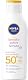 NIVEA SUN Sensitiv Sofortschutz Sonnenlotion LSF 50+, Sonnencreme mit LSF 50+ für empfindliche Haut, wasserfester & parfümfreier Sonnenschutz bei Sonnenallergie (200 ml)