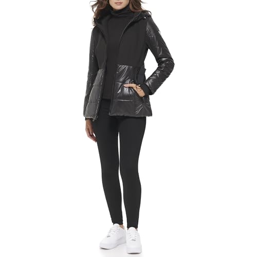 Guess Women's Outerwear coat,BLACK,XL