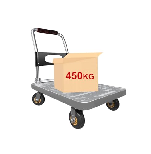 Meiontepor Transportwagen klappbar 450kg - Plattformwagen als Transporthilfe für Lager, Werkstatt, Gastronomie (70 * 45 450kg)