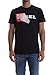 DIESEL 00s02x0091b T-Shirt, Noir (Black), Large Homme