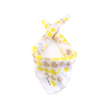 Écharpe en jaune Furla luxe imprimé cœur accessoire de créateur