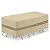 SunPatio Outdoor Furniture Set Cover Waterproof, Heavy Duty Rectangular Table and Chairs Cover for Patio Furniture, All Weather Protection Outside Sectional Protector, 76''L x 46''W x 30''H, Beige