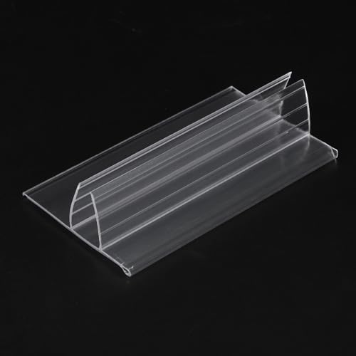 Soporte de etiquetas PATIKIL para estantes de vidrio con portaetiquetas transparente de 30 uds 6