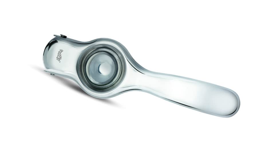 AnjaliStainless Steel 3 in 1 Lemon Squeezer With Comfortable Handle, Helps Extracting Lemon Juice, Grating Cheese & Bottle Opener - Modern Kitchen Tool