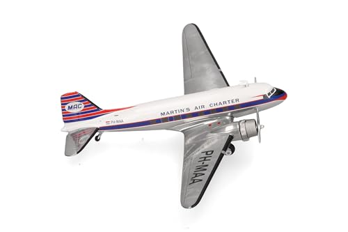 Douglas DC-3 de Herpa en miniatura escala 1:200 modelo Martin's Air Charter de metal