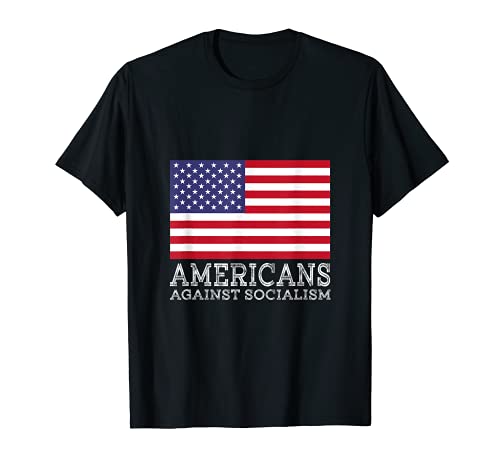 Americanos Contra el Socialismo Capitalista estadounidense Anti Socialismo Camiseta