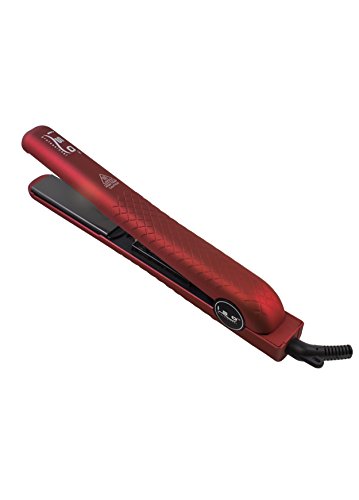 ISO Beauty Diamond Collection Ceramic Flat Iron, Red