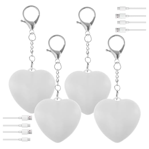 Hevtsde 4Pcs Purse Glow Heart Light - Automatic Sensor Purses Lamp, Portable Touch Activated Handbag Night Light, Heart Shaped Purse Lamp for Women Girls Mother Friends