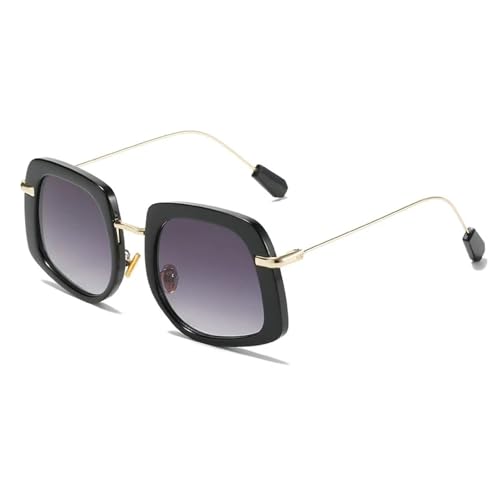 Lunettes de soleil de luxe rétro avec monture tendance et robuste