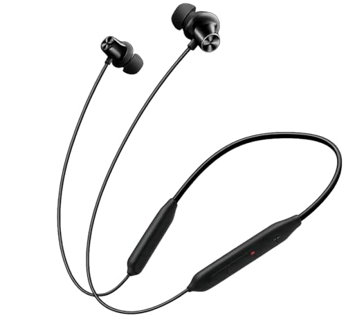 Image of Thirty First Z3 Bluetooth Neckband Earphones - Mambo Midnight (Black), 30-Hour Playtime, Magnetic Design, Comfortable Fit, Deep Bass - Compatible with OnePlus