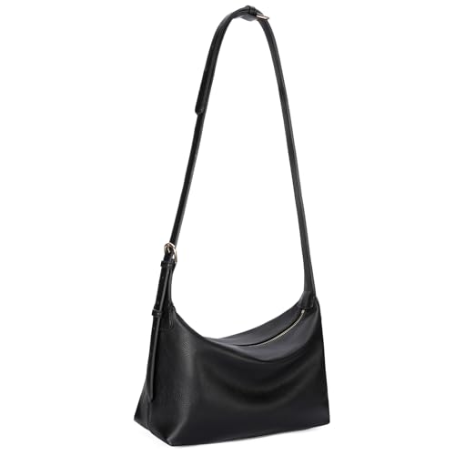 FALAN MULE Hobo Bags for Women Soft Foldable PU Leather Tote Crossbody Purses Stylish Slouchy Shoulder Handbag