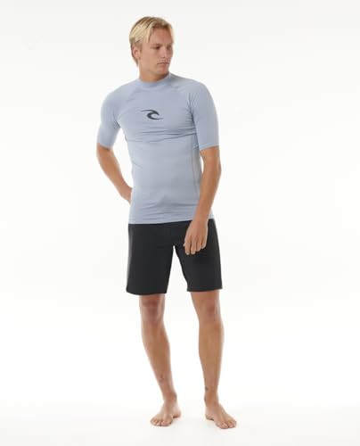 Rip Curl Men's Waves UPF 50 Performance Short Sleeve Rashguard4