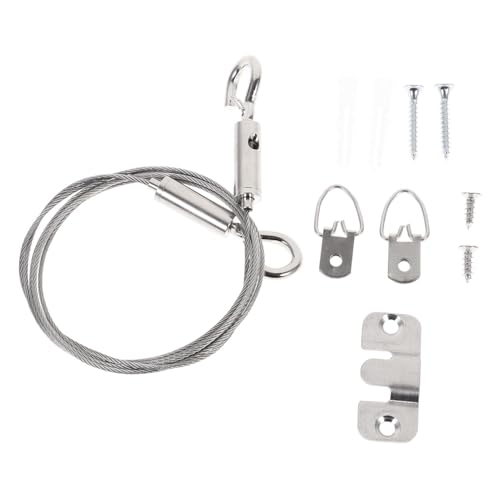 FUTUREORYY Kit per Appendere con Cavo in Acciaio Inossidabile Regolabile per Cornici Foto e Decorazioni da Parete Resistente e Durevole per ed Esposizioni Artistiche