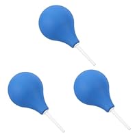 Poire à Pipeter En Silicone Bleue 220 Ml - Pour Aspiration, Rinçage Et Remplissage Précis En Laboratoire Ou à La Maison