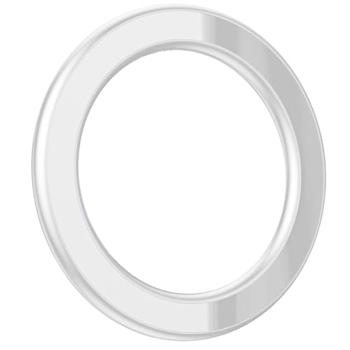 TENOC Magnetic Wall Mount Magnet Ring Phone Holder Hands-Free Mirror Shower Car Magnet Stand for All Cellphones White