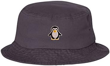 Adult Penguin Embroidered Bucket Cap 