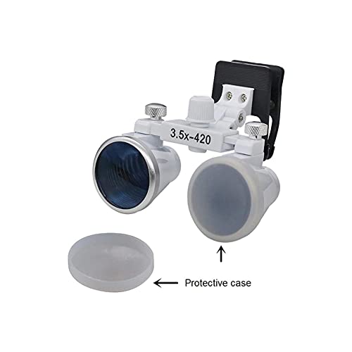 Lupas, lupas iluminadas con Montura para la Cabeza, Lupa Binocular con Clip de 3,5 aumentos para Laboratorio, para Pasatiempos, Lectura, joyería, Manualidades y Relojes.,