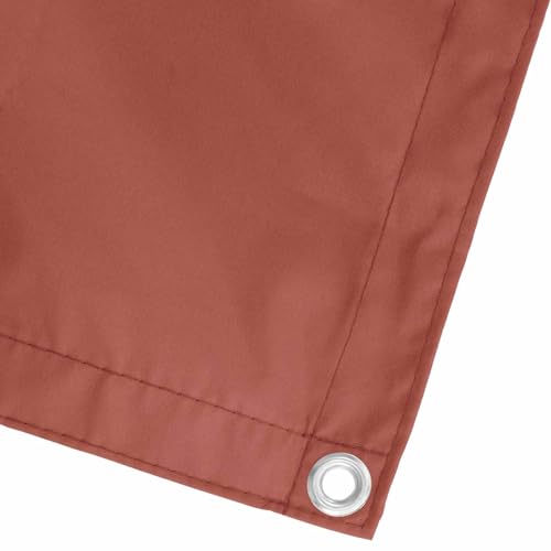 Écran de balcon imperméable et anti-UV en oxford terre cuite pour terrasse