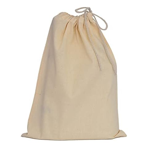 TBF 12 Pack Cotton Canvas Drawstring Shoe Storage Bags Cover