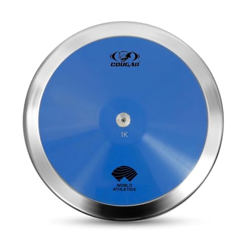Image of COUGAR Speedy Discus Throw 1KG for Men and Women | IAAF Certified ABS Plastic Discus with Steel Rim | Hi-Spin 80% Rim Weight | Athletics Training Equipment for School and Sports Competitions