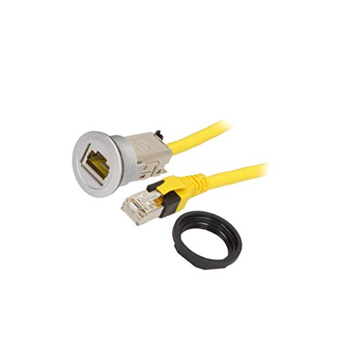 Socle RJ45 22mm har-port HARTING 09454521509 câble Ethernet encastrable IP20