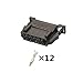 1-20 Sets 12 Hole 1.5mm 3B0972726 3B0972736 Female Male Connector Car Auto Cable Socket(Female set,5 sets)