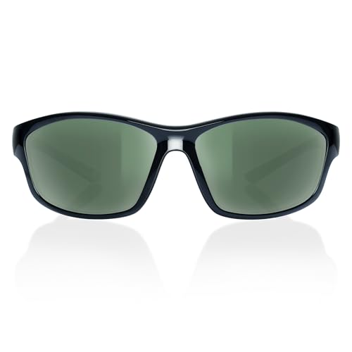 Image of BNUS Polarized Corning Glass Lens Sunglasses for Men Fishing & Driving | Durable scratch-resistant lenses, matte no-paint frame, wrap-around, great for running, cycling & all-day wear