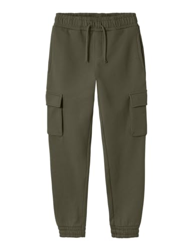 NAME IT Jungen Nkmollie Pant Bru Noos Cargohose, Olive Night, 140 EU