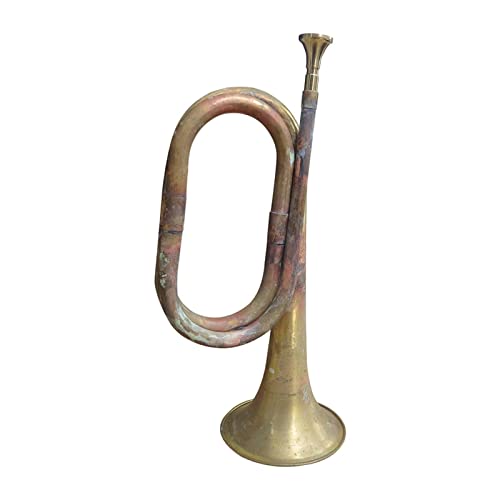 Bugle instrument vent cuivre massif solide de 32cm pour apprentissage musical