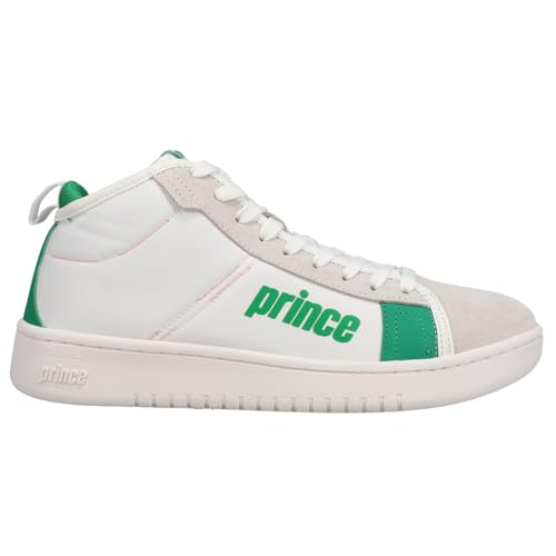Prince Mens Vintage Cup Baseline High Sneakers Shoes Casual - Green, White - Size 43 M